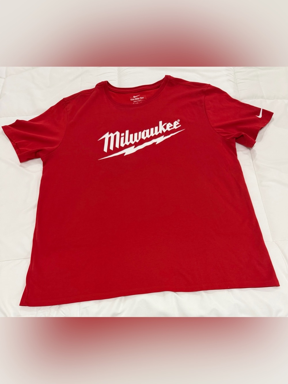 Nike Red Milwaukee Graphic Short Sleeve Tee